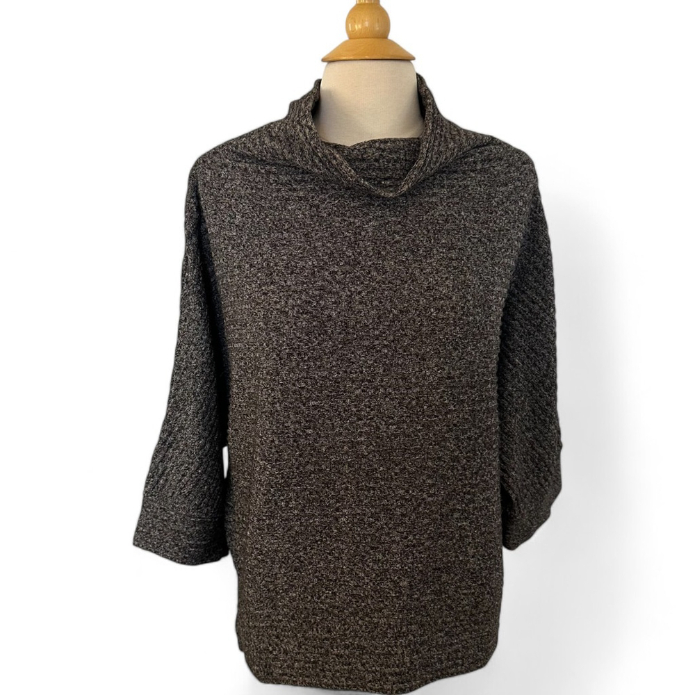 Women's Gap Gray & Black Cowl Neck Sweater Size L